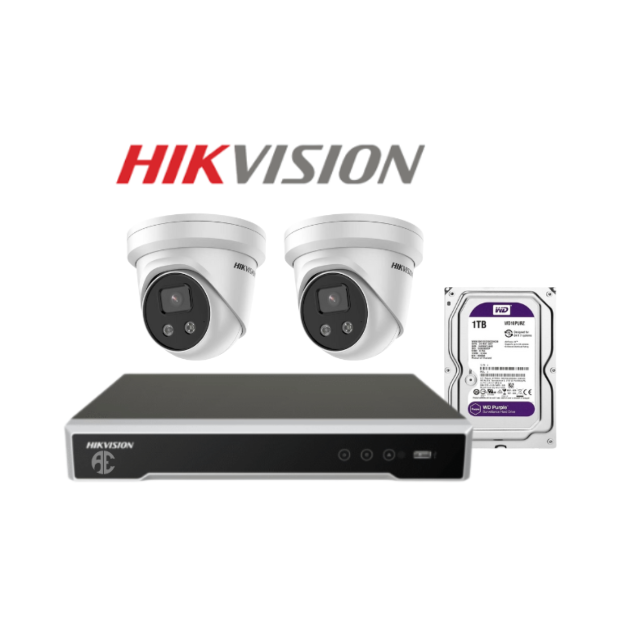 Hikvision 2 camera 6MP CCTV kit professionally installed in Sydney