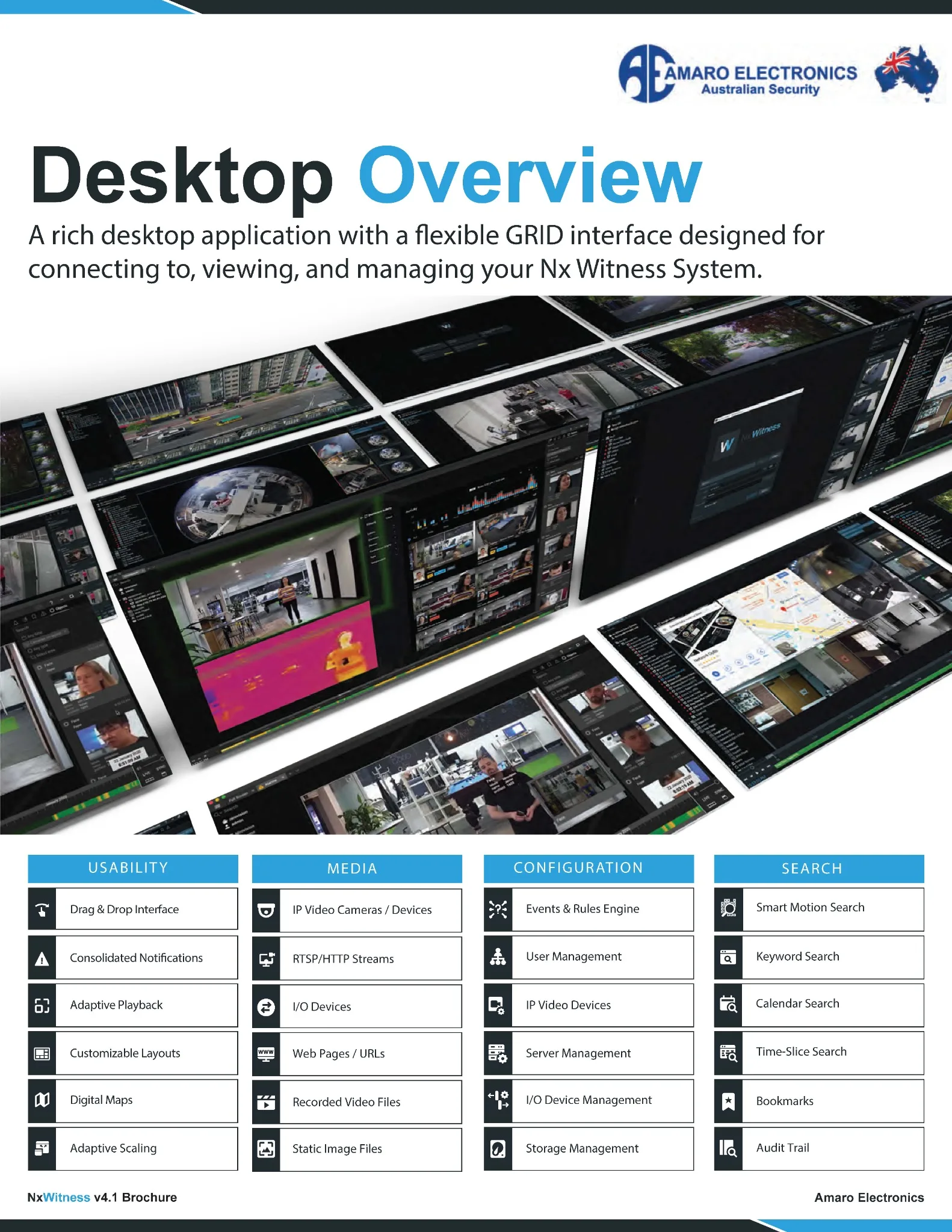 Nx Witness video management platform for aged care analytics, smart search and multi-site monitoring
