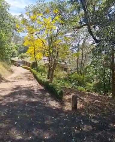 Steep elevation between the remote main gate and residence in the Blue Mountains