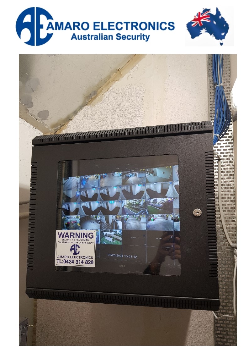 Completed strata security installation by Amaro Electronics