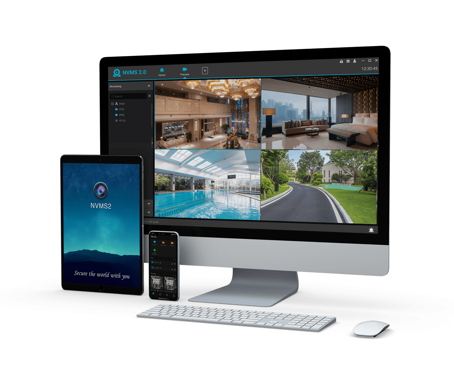 TVT NVMS platform for computer tablet and mobile CCTV viewing